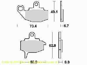 Lucas Bremsbelagsatz MCB573