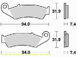 Lucas Bremsbelagsatz MCB574