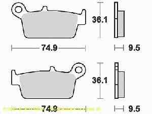 Lucas Bremsbelagsatz MCB575RSI