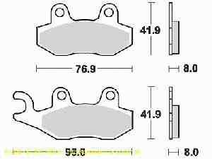 Lucas Bremsbelagsatz MCB582RSI