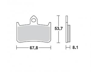 Honda Keeway Bremsbelagsatz MCB593