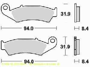 Lucas bremsbelagsatz MCB594