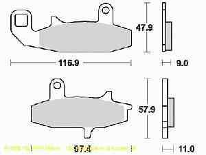 Lucas Bremsbelagsatz MCB597