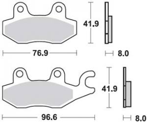 Kawasaki Triumph Bremsbelagsatz MCB615.SH