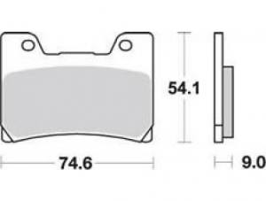 Yamaha Bremsbelagsatz MCB622