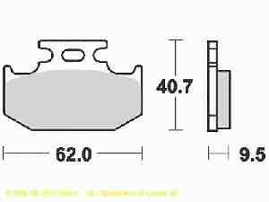 Lucas Bremsbelagsatz MCB625SI