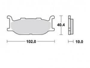 Yamaha Bremsbelagsatz MCB640