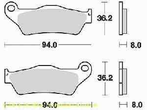 Lucas Bremsbelagsatz MCB648SRM