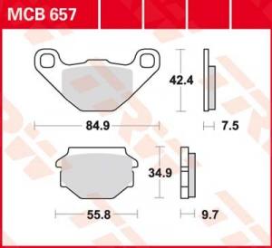 Lucas Bremsbelagsatz MCB657