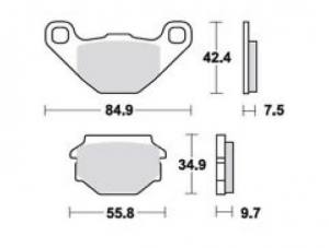 Honda Bremsbelagsatz MCB658