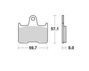 Lucas Bremsbelagsatz MCB662SH