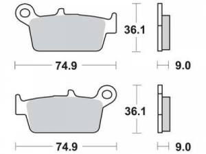 ATU Daelim Kymco Peugeot Sachs Bremsbelagsatz MCB665