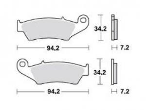 Aprilia Benelli Beta Gas Gas Honda Kawasaki Suzuki Yamaha Bremsbelagsatz MCB669