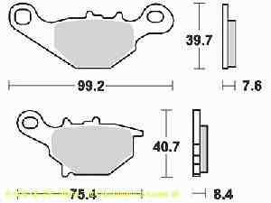 Lucas Bremsbelagsatz MCB679