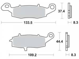 Kawasaki Suzuki Bremsbelagsatz MCB681