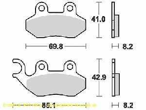 Lucas Bremsbelagsatz MCB684EC