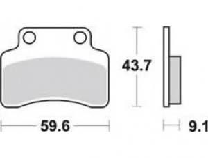 ATU Benelli Benzhou CPI Generic Keeway Sachs Bremsbelagsatz MCB694