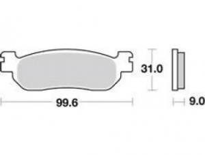 Honda Italjet Yamaha Bremsbelagsatz MCB699