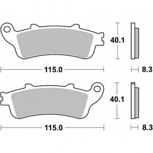 Honda  Bremsbelagsatz MCB705.SH