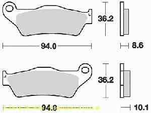 Lucas Bremsbelagsatz MCB707SH