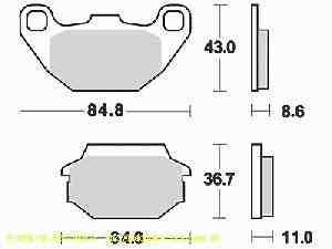 Lucas Bremsbelagsatz MCB712SRM