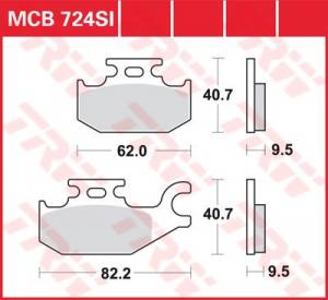 Suzuki Bremsbelagsatz MCB724SI