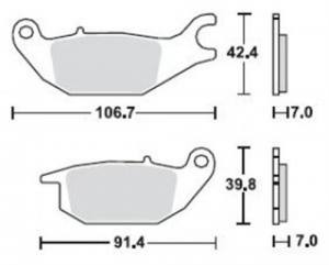 Honda Bremsbelagsatz MCB738