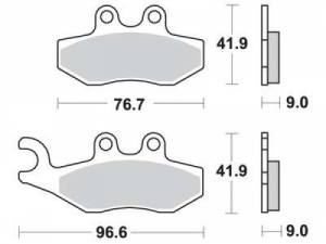 Aprilia Derbi Gilera Peugeot Piaggio Vespa Bremsbelagsatz MCB744