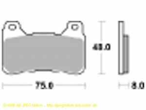 Lucas bremsbelagsatz MCB755CRQ