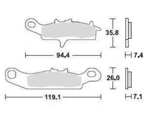 Lucas Bremsbelagsatz MCB758SI