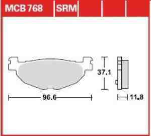 Lucas bremsbelagsatz MCB768