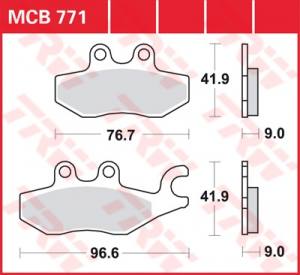 Piaggio Vespa Bremsbelagsatz MCB771