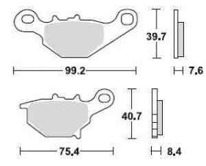 Lucas Bremsbelagsatz MCB772RSI