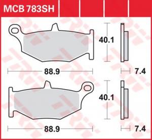 Suzuki Bremsbelagsatz MCB783.SH