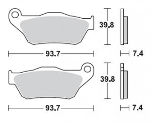 MBK Yamaha  Bremsbelagsatz MCB786