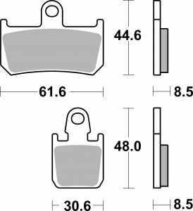 Lucas bremsbelagsatz MCB795CRQ