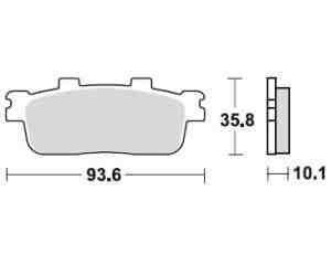 Lucas Bremsbelagsatz MCB800SRM