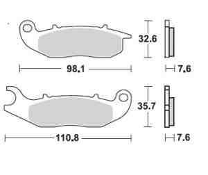 Lucas Bremsbelagsatz MCB818