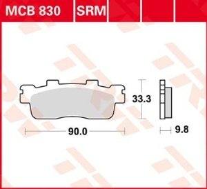 Kawasaki Kymco Bremsbelagsatz MCB830SRM