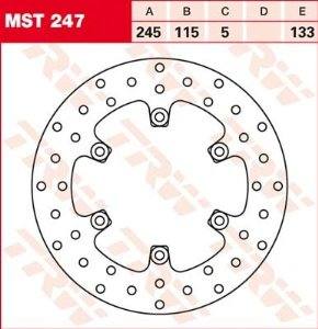 Ducati Laverda Yamaha Bremsscheibe MST247 starr 245mm