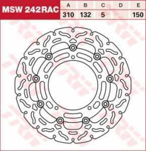 Lucas Bremsscheibe MSW242RAC