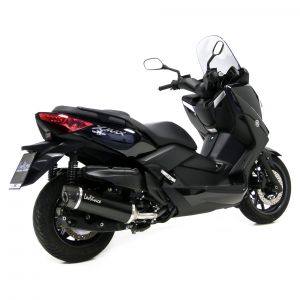 Yamaha X-Max 400 Auspuffanlage SBK Nero Evo 2 Edelstahl schwarz Slip-On