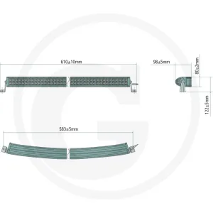 LED Lightbar Quad 