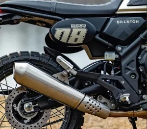 Brixton 500 XC auspuff