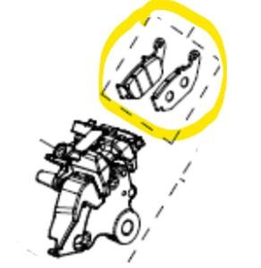Hintere Bremsbeläge cfmoto