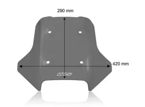 Windschild Sport von WRS (dark smoke) - CFMOTO 450 MT