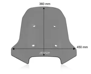 Windschild Touring von WRS (dark smoke) - CFMOTO 450 MT