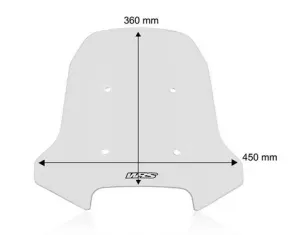 Windschild Touring von WRS (klar) - CFMOTO 450 MT