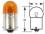 Glühlampe 12 Volt, 10W, Sockel:BAU15s orange