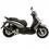 Piaggio Beverly 300 Auspuffanlage SBK Nero Evo 2 Edelstahl schwarz Slip-On